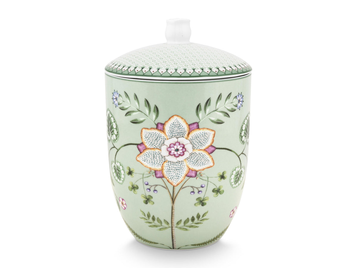 PIP STUDIO Lily&Lotus Light Green Vorratsbehälter 1,5l Freisteller 1