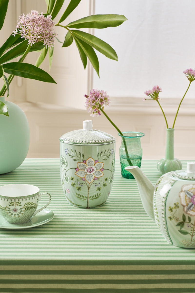 PIP STUDIO Lily&Lotus Light Green Vorratsbehälter 1,5l Lifestyle 1