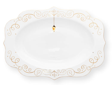 PIP STUDIO Royal Winter White Platte oval 40x28,5cm Freisteller