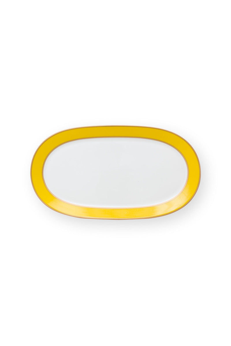 PIP STUDIO Chique Servierplatte gold-gelb 28cm
