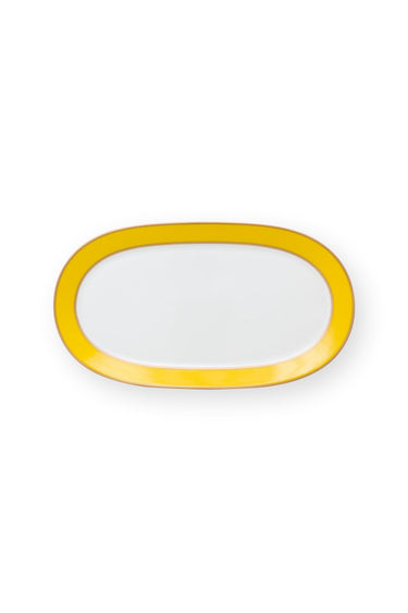 PIP STUDIO Chique Servierplatte gold-gelb 28cm