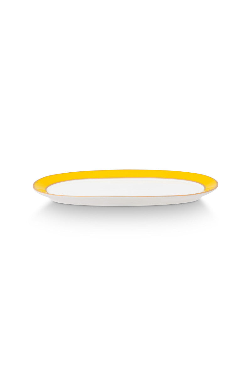 PIP STUDIO Chique Servierplatte gold-gelb 28cm