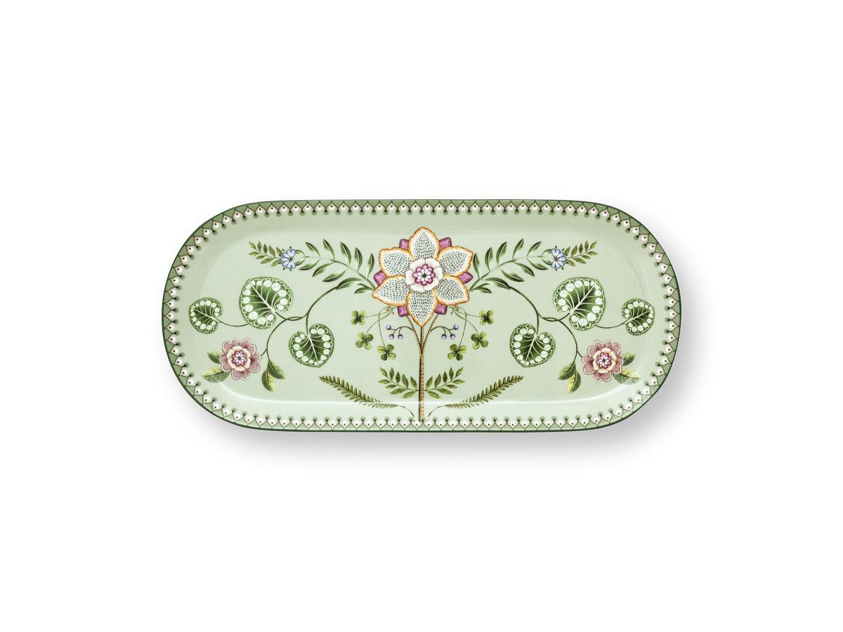 PIP STUDIO Lily&Lotus Light Green Kuchenplatte 33,3x15,5cm Freisteller 1