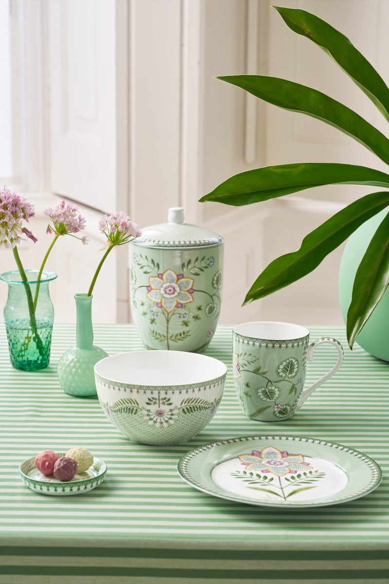 PIP STUDIO Lily&Lotus Light Green Frühstücksset Set3 Lifestyle 1