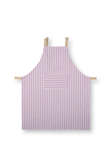 PIP STUDIO Lily&Lotus Küchenschürze Stripes lila Freisteller 1