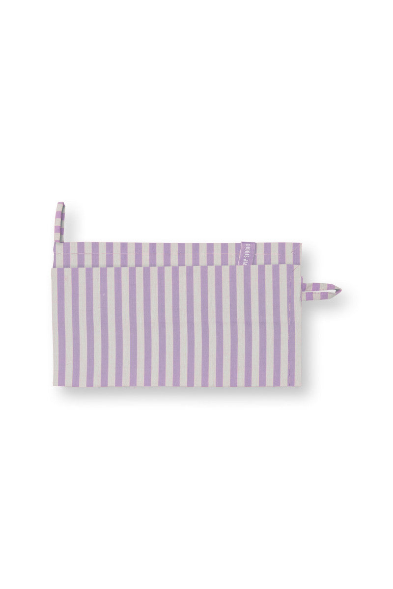PIP STUDIO Lily&Lotus Geschirrtuch Stripes lila 65x65cm 2 Stück Freisteller 7