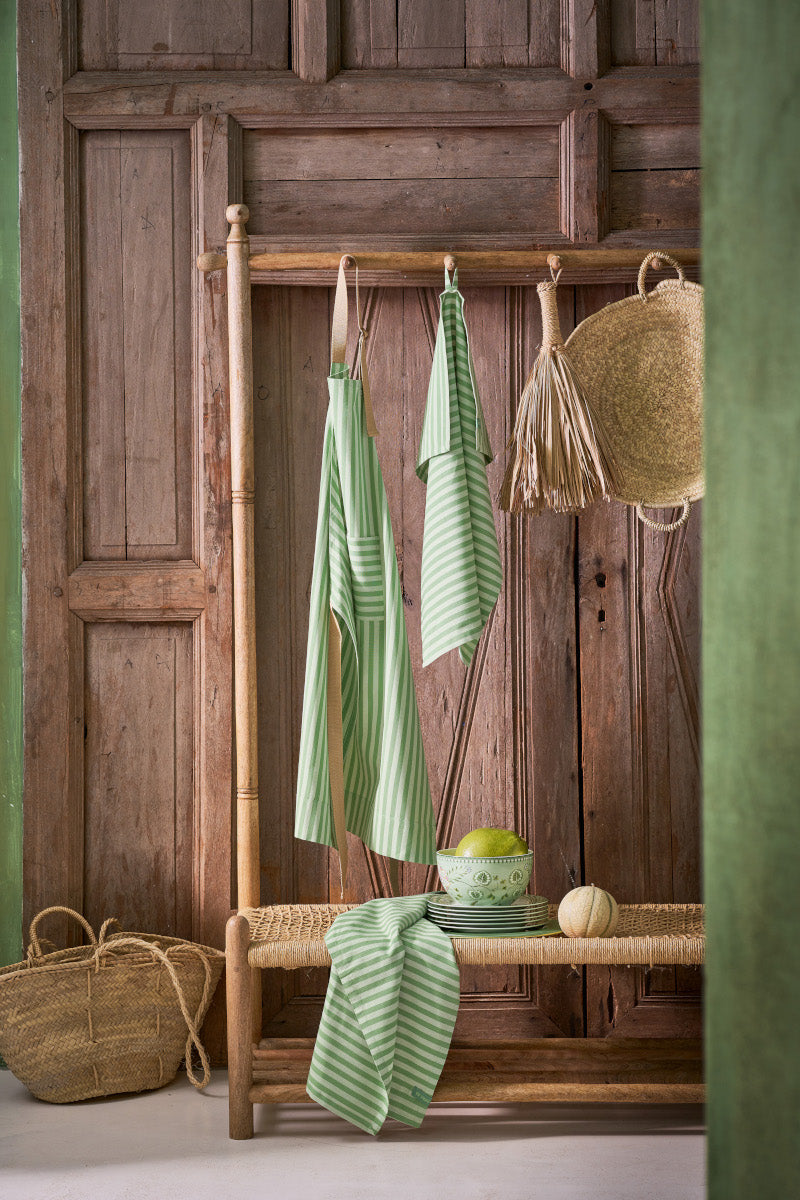 PIP STUDIO Light Green Geschirrtuch 65x65cm Set2 Lifestyle 2