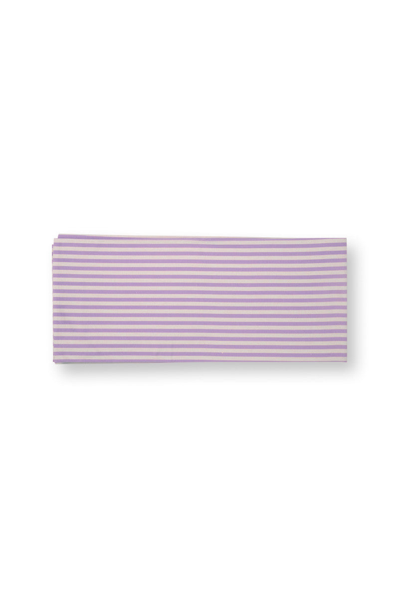 PIP STUDIO Lily&Lotus Tischdecke Stripes lila 160x250cm Freisteller 2