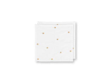 PIP STUDIO Dot Delight Servietten mit Stickerei Sterne gold 40x40cm Freisteller 1