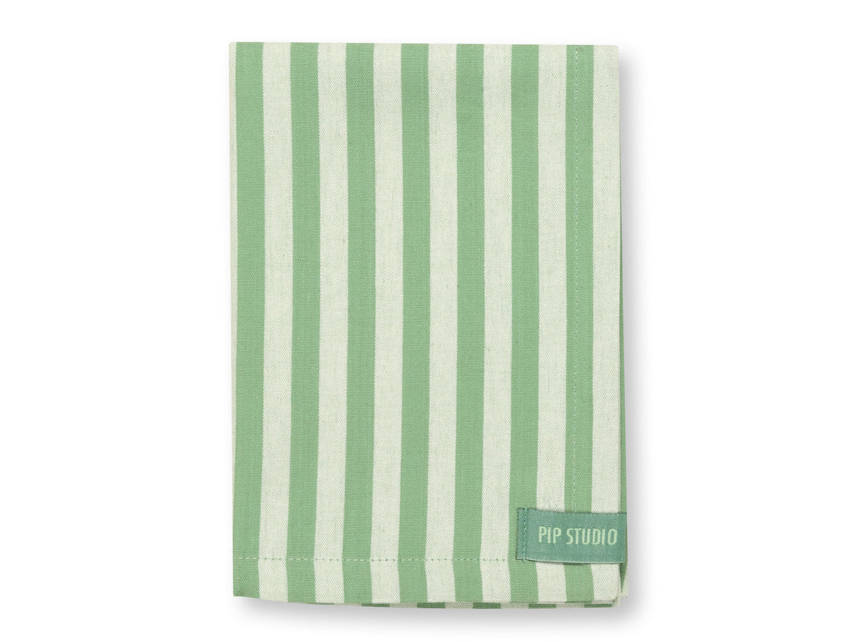 PIP STUDIO Royal Regal Flower Light Green Servietten 40x40cm Set4 Freisteller 4