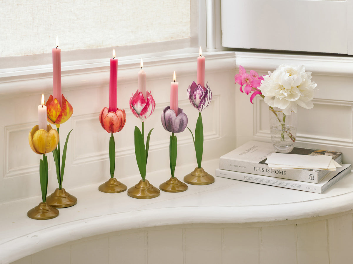 PIP STUDIO Metal Lilac Kerzenständer Set2 Lifestyle 2