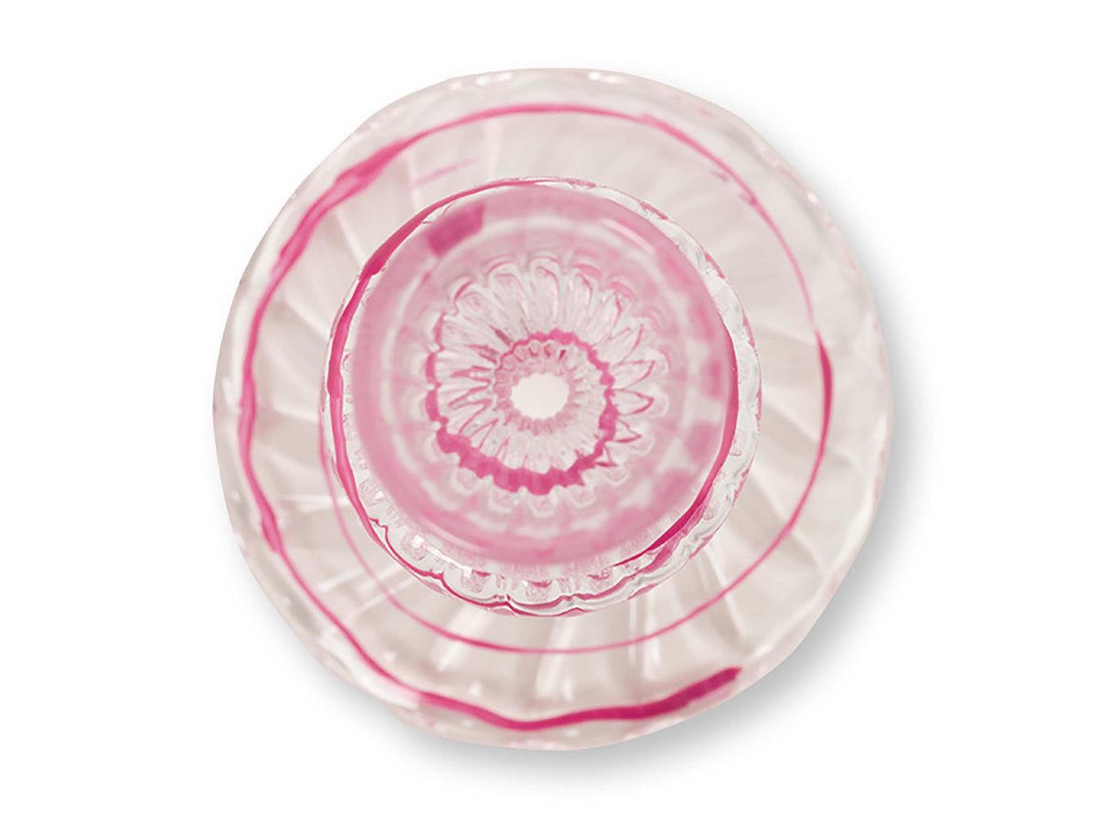 PIP STUDIO Swirl Pink Glas Kerzenständer 28cm Freisteller 3