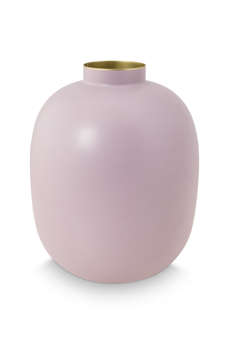 PIP STUDIO Home Deco Metal Vase lila matt 32cm
