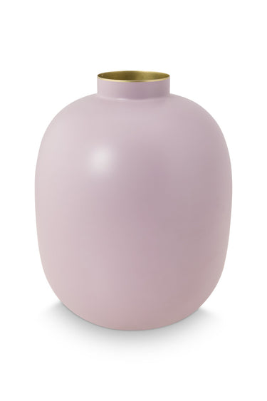 PIP STUDIO Home Deco Metal Vase lila matt 32cm