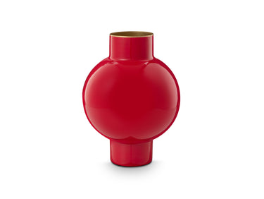 PIP STUDIO Vase Metall klein rot 18x24cm Freisteller 1