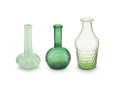 PIP STUDIO Vases Glass Soft Green Set3 Freisteller 1