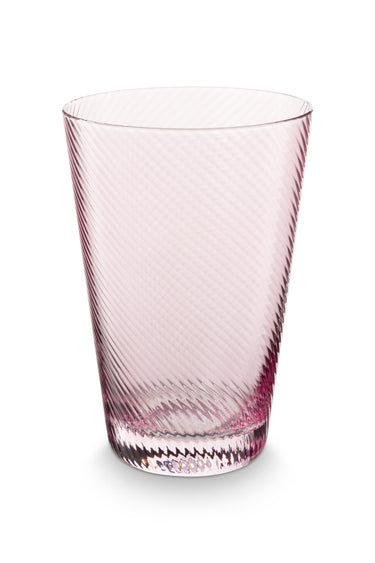 PIP STUDIO Lily&Lotus Twisted Longdrinkglas lila 420ml