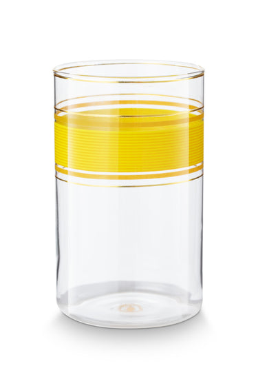 PIP STUDIO Chique Longdrinkglas gelb 360ml