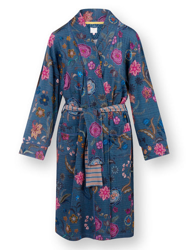 PIP STUDIO Nisha Kimono Flower Blue M Freisteller 1