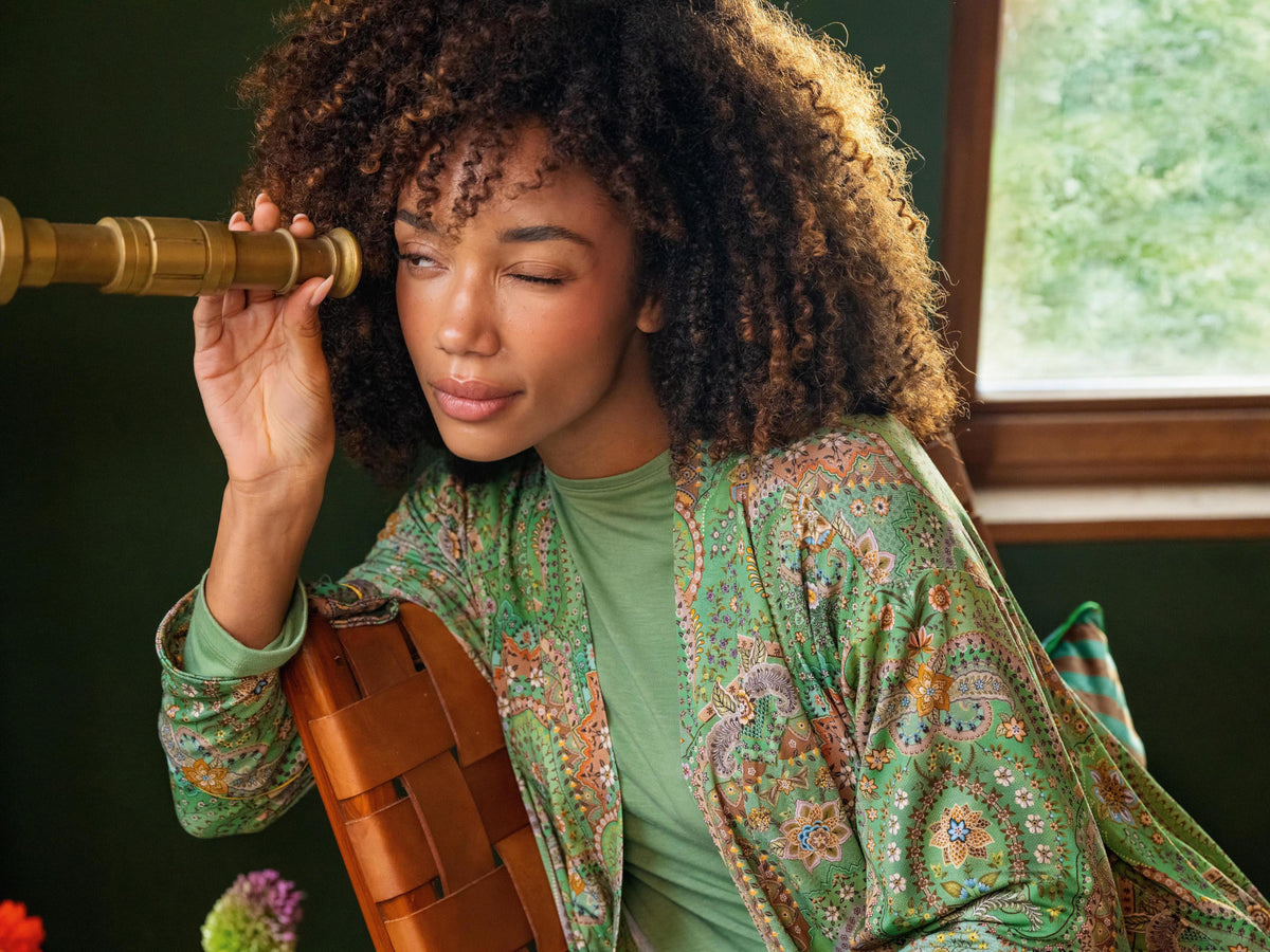 PIP STUDIO Noa Kimono Jabali Green XL Lifestyle 3