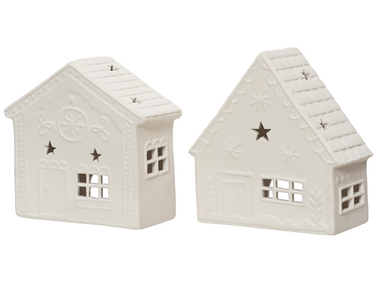 Decoris Teelichthalter weiß sortiert 18,6cm (1 Stück)