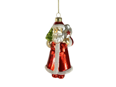 Werner Voß Santa Glashänger rot 13cm Freisteller