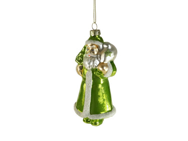 Werner Voß Santa Glashänger grün 13cm Freisteller