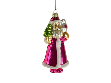 Werner Voß Santa Glashänger pink 13cm Freisteller
