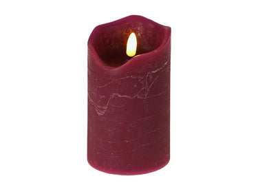 Werner Voß LED Kerze 3D Flame lila 7,5x12,5cm (1 Stück)