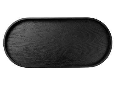 ASA Selection wood Holztablett oval schwarz 35,5x16,5cm Freisteller1