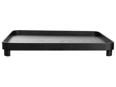 ASA Selection wood schwarz Tablett auf Fuß 45,5 x 36cm Freisteller 1