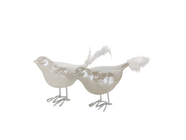 Boltze Roma Vogel sortiert silber 8 cm (1 Stück) Freisteller