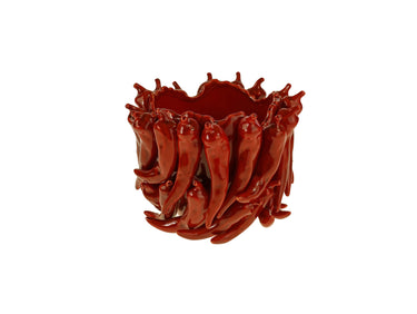 Werner Voß Chili Vase bordeauxrot 25,5x24,5x20,5cm Freisteller