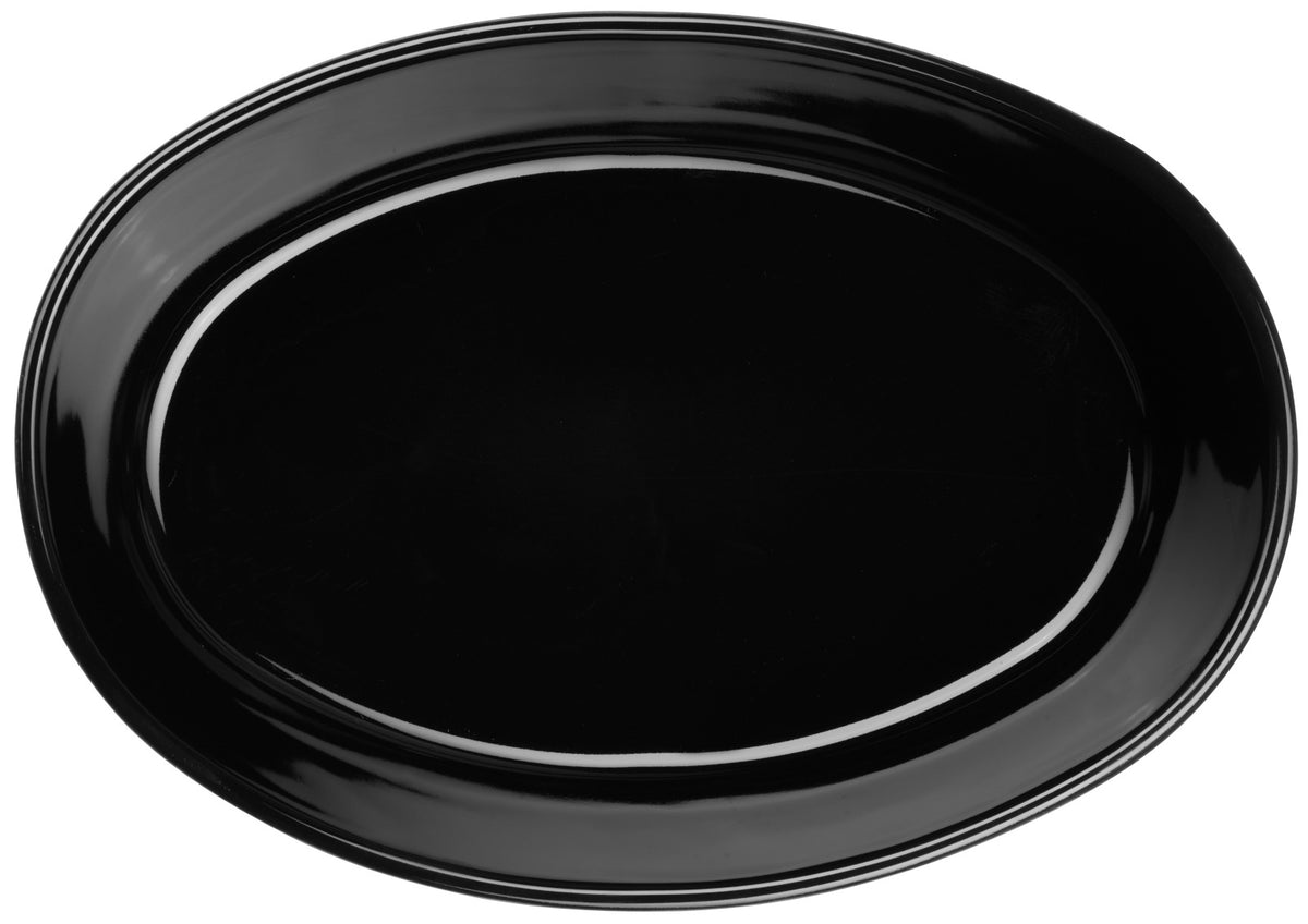 ASA kitchen'art Auflaufform oval black 20cm Freisteller