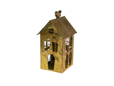 Werner Voß Teelichthalter Haus gold 23cm Freisteller