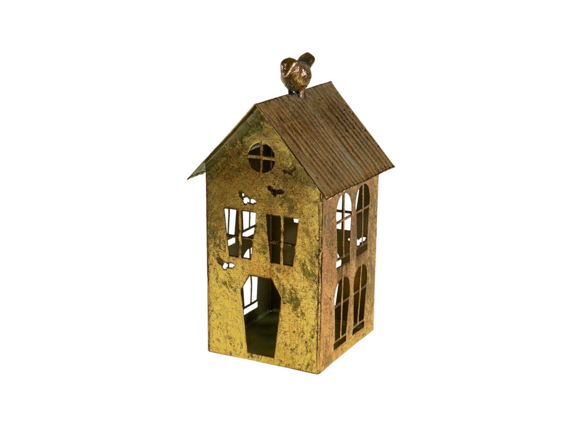 Werner Voß Teelichthalter Haus gold 23cm Freisteller