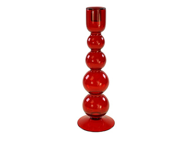 Werner Voß Bubble Kerzenleuchter rot 30cm Freisteller