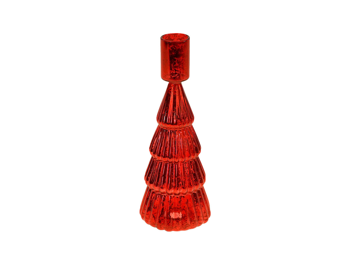Werner Voß Tanne Kerzenleuchter rot 7x19cm Freisteller