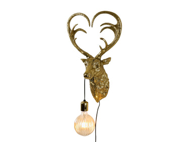 Werner Voß Hirsch Wandleuchte gold 56cm Freisteller