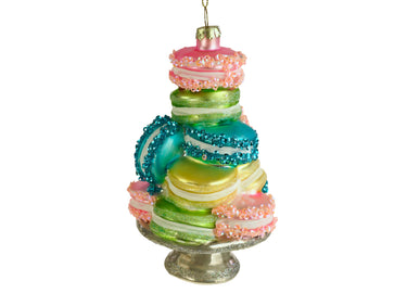 Werner Voß Macaronplatte Glashänger mehrfarbig 8x14cm Freisteller