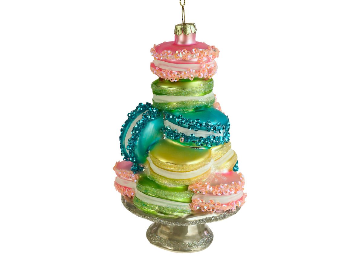 Werner Voß Macaronplatte Glashänger mehrfarbig 8x14cm Freisteller