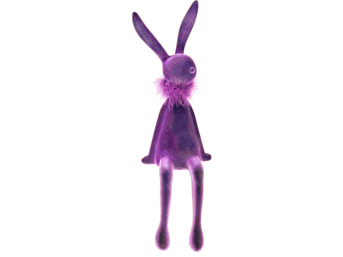 Werner Voß Hase mit Federboa lila 17x18x56 cm