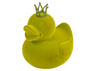 Werner Voß Ente mit Krone grün 19x15x21 cm
