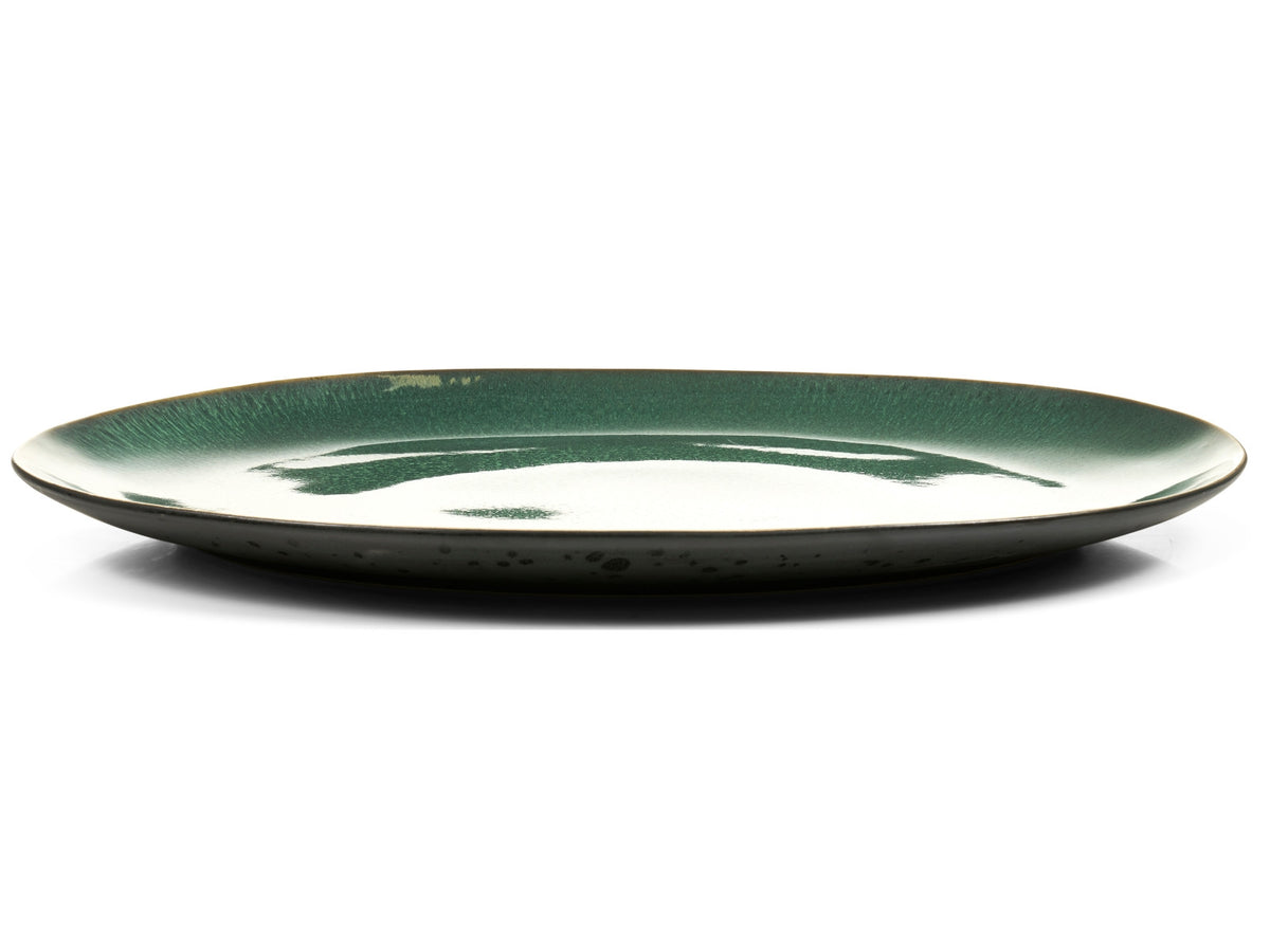 Bitz Servierplatte oval black/green 45 x 34 cm Freisteller 2