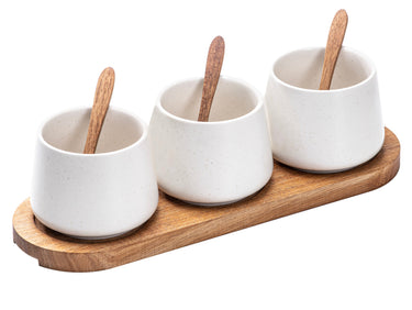 Ladelle ELEMENTS Schalen-& Tablettset weiß 7tlg Freisteller1