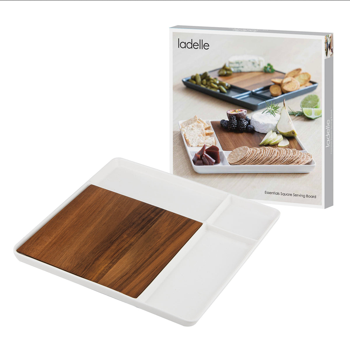 ladelle ESSENTIALS Servierbrett weiß 29,5cm Freisteller 2