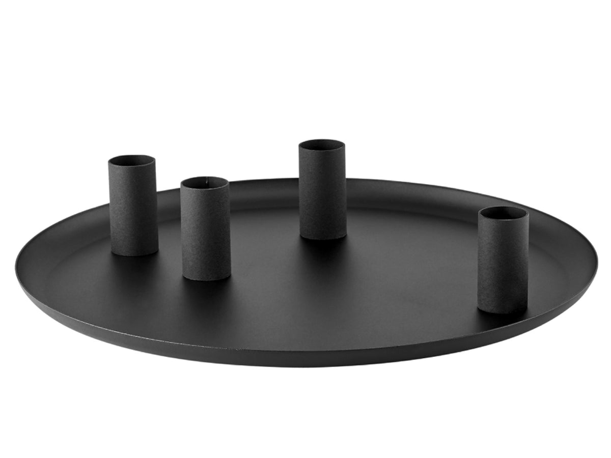Blomus LOHA Kerzenhalter rund black 30cm Freisteller 5