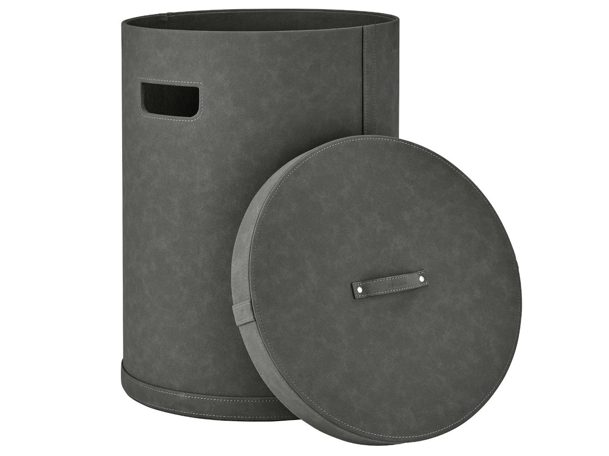 Blomus SAHLA Wäschekorb pewter L 54cm Freisteller 2