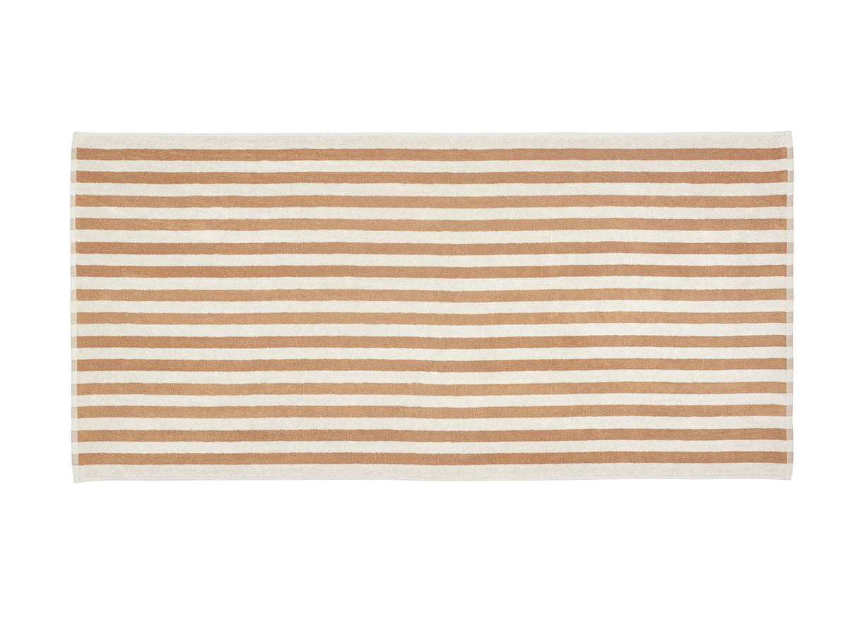 Blomus ARTO Badetuch moonbeam/amber thick stripe 70x140cm Freisteller 1