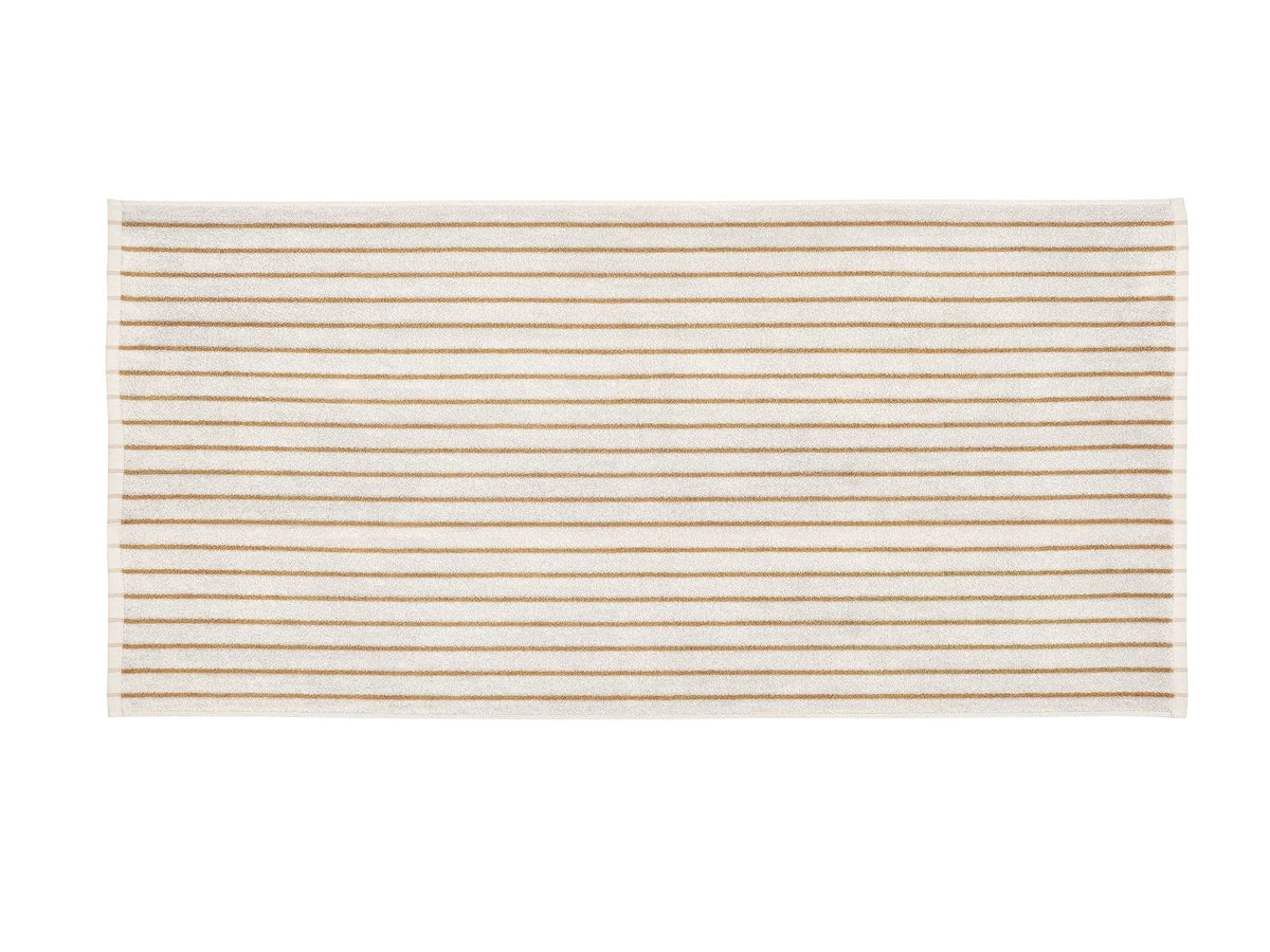 Blomus ARTO Badetuch moonbeam/amber thin stripes 70x140cm Freisteller 1